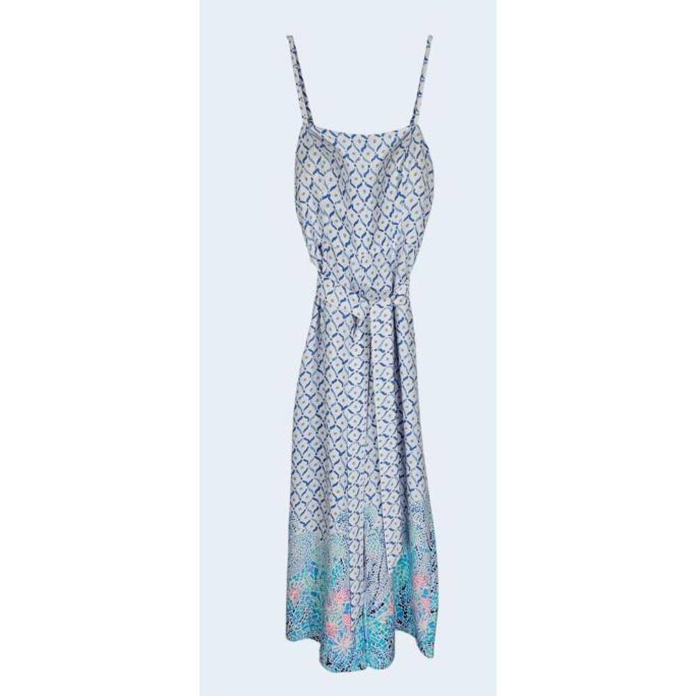 Lilly Pulitzer Sea La Vie Sandra Maxi Jumpsuit Belt Size 2 - Picture 3 of 15